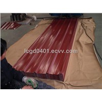Trapezoidal galvanized prepainted steel sheet