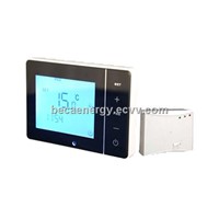 Wireless/Battery Wall Mounted Digital Gas Boiler Touch Screen Room Thermostat BHT-200RF