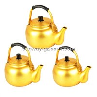 Yellow aluminum kettle