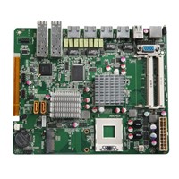 fanless industrial motherboard , GM45-6LAN(B) mini embedded main board