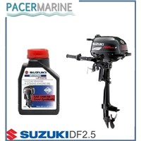 SUZUKI DF 2.5 HP FOUR STROKE OUTBOARD ENGINE AND 1L ENGINE OIL BOAT MOTOR