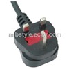 UK 3pin power cord with bs approved 13A three pin plug JL-49