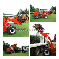 2T wheel loader with log grapple
