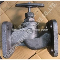 GOST PN16 Square Flanged End Globe / Stop Valve