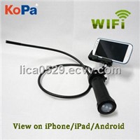 KoPa Wi-Fi endoscope with 720P display on iPhone/iPad/Android/PC
