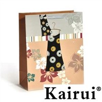 3D Lady's Flower Dress Gift Paper Bag KR091-1