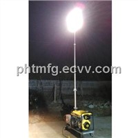 4x 500 W Mobile Light Tower with 5000 W Diesel Generator