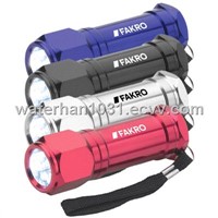 8 LED Metal Flashlight With Strap