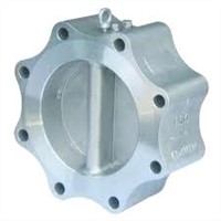 Cast steel lug type dual plate check valve