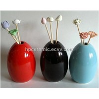Egg Shape Ceramic Diffuser, Aroma incense, essential oil diffuser, fragance diffuser, bottle