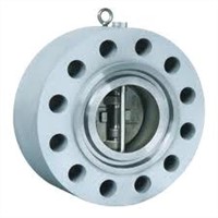 Lug type dual plate check valve