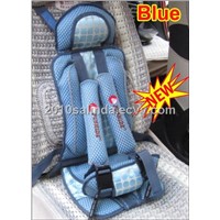 Portable Baby Kid Toddler Car Safety Secure Booster Seat Cover Harness Cushion-Blue