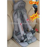 Portable Baby Kid Toddler Car Safety Secure Booster Seat Cover Harness Cushion-Gray