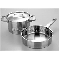 casserole and frypan cookware set stainless steel cookware set 3 pcs cookware set