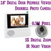 2.8" LCD Digital Door Peephole Viewer Doorbell Photo Camera 3X Zoom W/ IR Night Vision