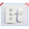 US Style RF Remote Control Electromotion Touch wireless Curtain Switch , Touch Panel Wall Switch
