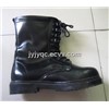 [jy] High Quality Full Grain Leather Black Combat Boot (ZZX-005)