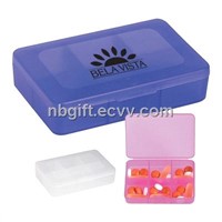 Plastic Rectangle Pocket Pill Holder