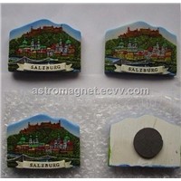 Polyresin Magnet, Hand-painted 3-D Design