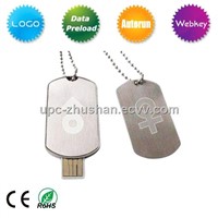 Promotional Gifts Dog Tag USB Flash Memory Pen Drive (UPC-J163)