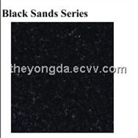 ceramic super black tiles, black sand series