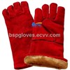 Deluxe Red Cow Split Leather Warm Winter Style Welding Work Gloves BGCW203W