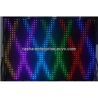 High Resolution P7 2M*3M 1176 leds LED Video Curtain With PC Mode For DJ Wedding Backdrops