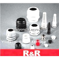 Metric thread nylon cable gland with long thread
