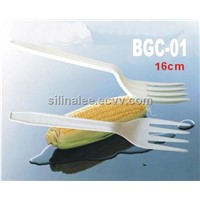 100% biodegradble eco-friendly corn starch cutlery fork