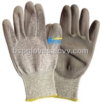 13 Guage HPPE Shell With PU Dipped Cut Resistant Work Gloves BGDP101