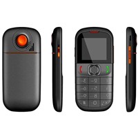 1.8 inch dual sim card elder/Senior mobile phone GSM 900/1800/850/1900MHz GPS(Optional)+torch+CE