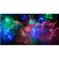20 LED solar  hoilday christmas decoration string light with Trumpet Flower