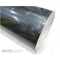 2D gloss carbon vinyl wrap for cars silver black