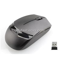2.4G Wireless Optical Mouse for PC Laptop/Notebook black + USB Receiver