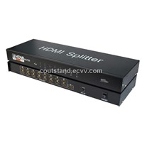 3D support 1x16 Port HDMI Splitter with HDCP compliant &amp;amp;HDMI 1.4v