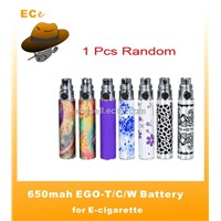 650mAh EGO-T/EGO-C/EGO-W Battery for Electronic Cigarette-Color style random