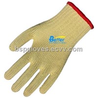 7 Guage100% Aramid Fiber Seamless Knitted Anti Cut Work Gloves BGKK071