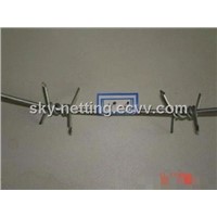 BWG14 Diameter Traditional Twisted PVC Coated Barbed Wire