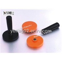 Cup magnet with rubber coating
