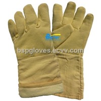 Aramid Fiber Fabric Sewed 500 Centigrade Degree Heat Resistance Work Gloves BGKH004