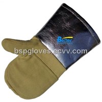 Aramid Fiber Fabric Sewed 700 Centigrade Degree Heat Resistance Work Gloves BGKH006