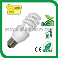 High Quality 9W Half Spiral Energy Saving Lamp / CFL