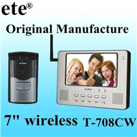 Home security wireless video door phone intercom