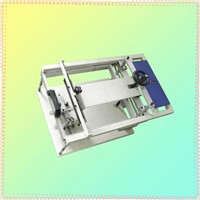 Manual curve bottle screen printing machine for 1 color