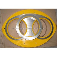 Mitsubishi Carbide and Welding Concrete Pump Part Spectacle Wear Plate and Cutting Ring