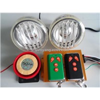 Motorcycle MP3 alarm system with 9 LED lights &amp;amp; voice speaking