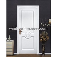 Single Euro wooden door designs with CE,ISO9001(WNT-SD045)