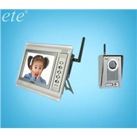 T-709CW distance 150m 7inch wireless video doorphone can save pictures by SD card