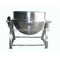 Tilting-type jacket kettle with mixer for jam