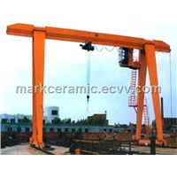 Truss type single girder gantry crane 15 ton with cantilever